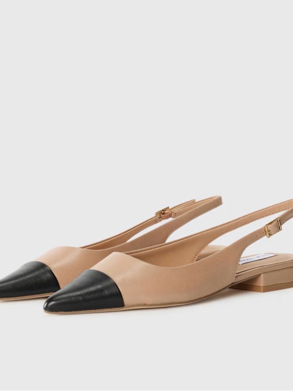 STEVE MADDEN Ballet Flats with Strap 'Rowyn' in Rose Two Tone Size 9.5